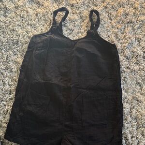 Isabel Maternity by Ingrid & Isabel Black Gauze Romper Large